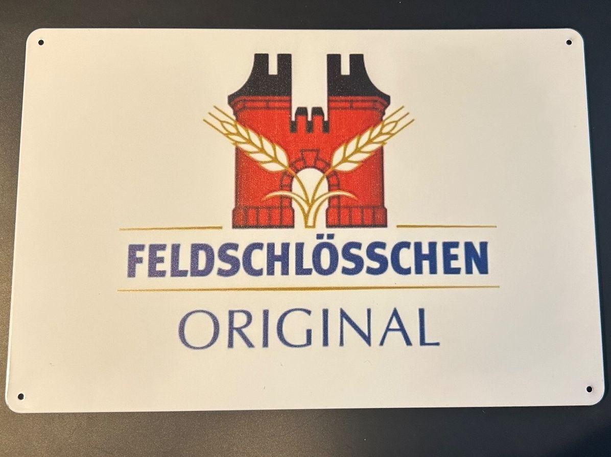 Feldschlösschen Schilder: Blechschild Feldschlösschen 20x30cm – Gebraucht aus Schenkon von Jaimer_91