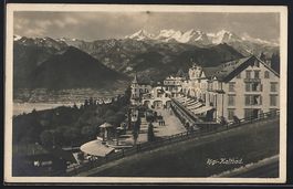 Rigi-Kaltbad, Ortsansicht mit Gipfelpano