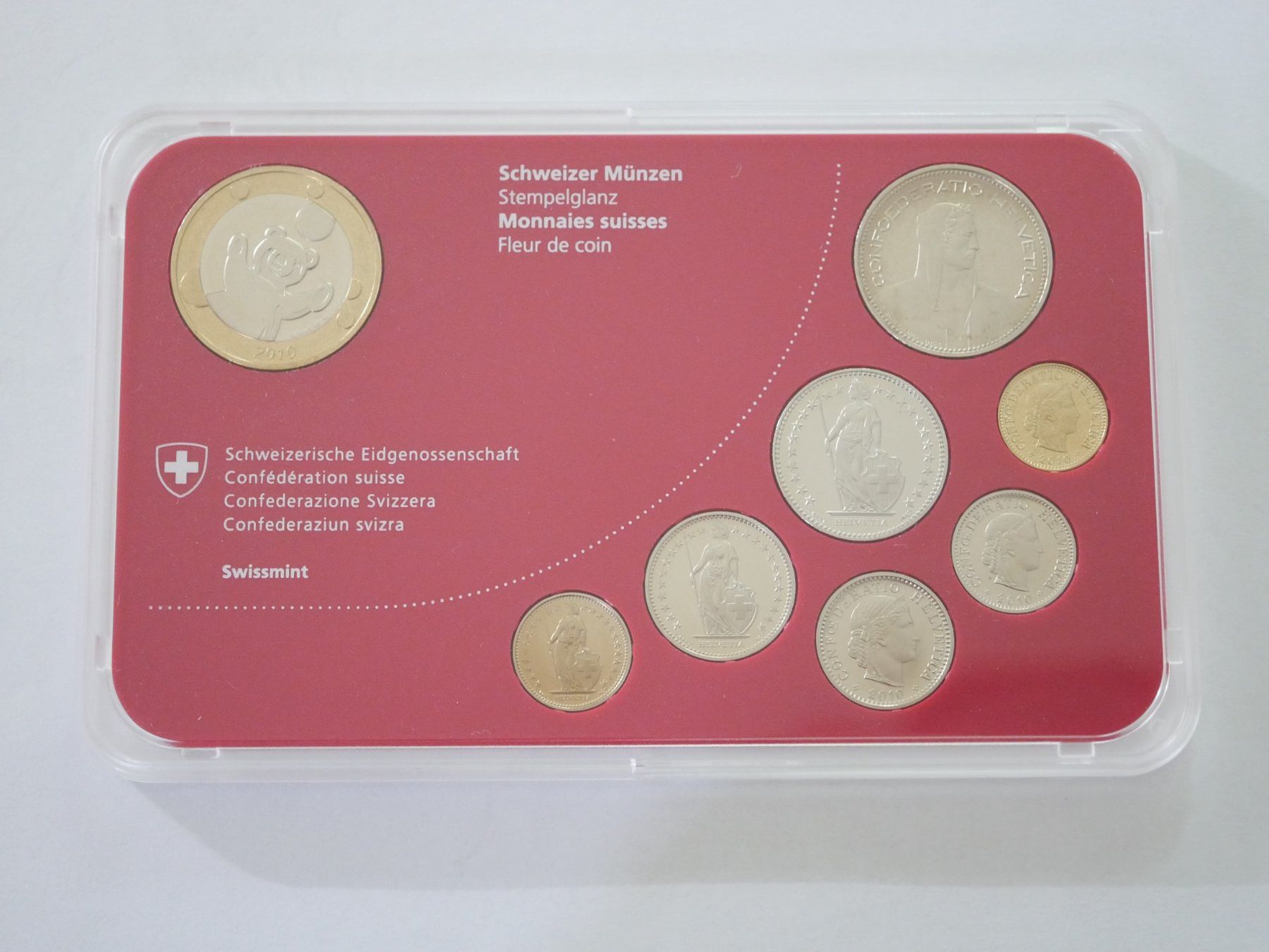 Tutti le monete: Schweizer Baby Münzsatz 2010 stgl ***TOP*** – Nuovo e nell'imballaggio originale da Kreuzlingen venduto da Samson01 1