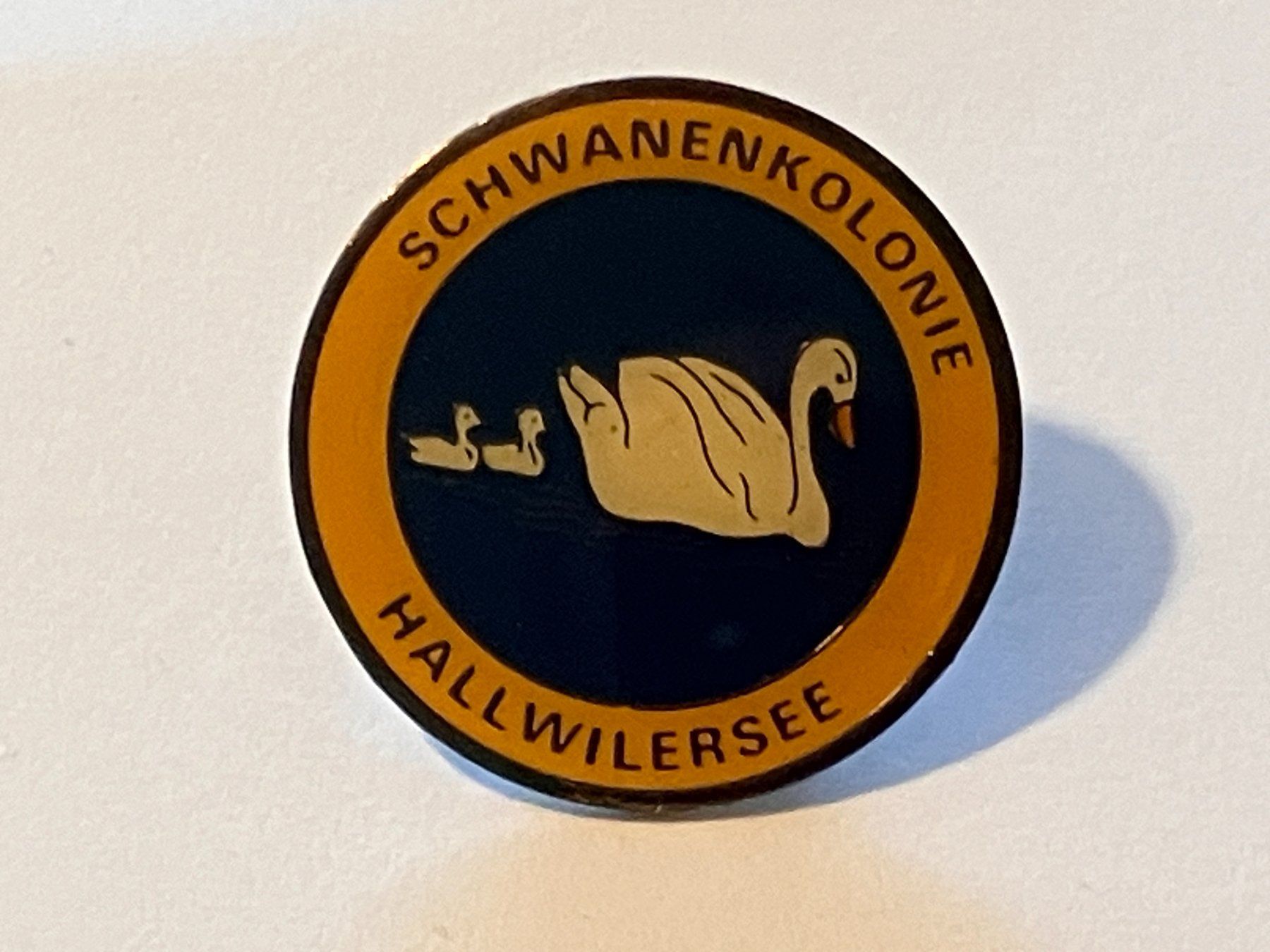 Placchette & Badge: 1 Pin Schwanenkolonie Hallwilersee – Usato da Basel venduto da djwwpp