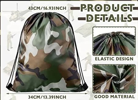 Tarnrucksack, Sportbeutel, Turnbeutel, Camouflage Zugbeutel