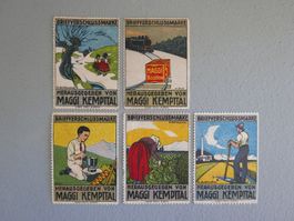 BRIEFVERSCHLUSS-MARKEN REKLAMEMARKEN MAGGI KEMPTTAL