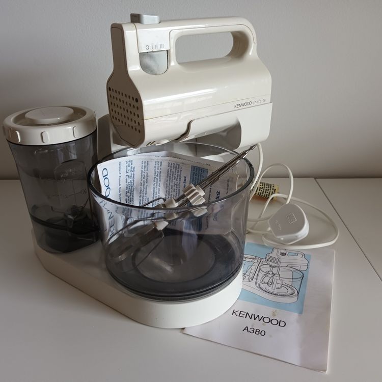 Kenwood Chefette Lite HMP32.A0WH - Handmixer & Küchenmaschine 3,4L, 450W, 5 Geschwindigkeiten (Weiß)