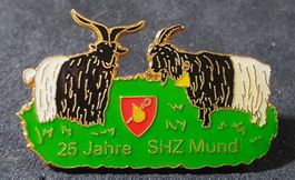 V255 - Pin Schwarzhals Ziege Ziegen Wallis Valais SHZ Mund