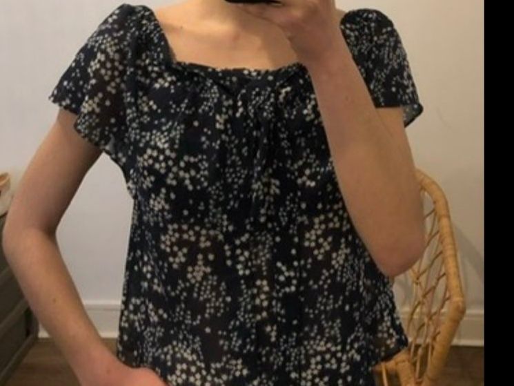 Michael Kors Top: Top épaules dénudées à fleurs Michael Kors – Nuovo (secondo la descrizione) da Genève venduto da vic_s9c5 2