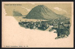 Litho Lugano, Totalansicht mit Monte Sal
