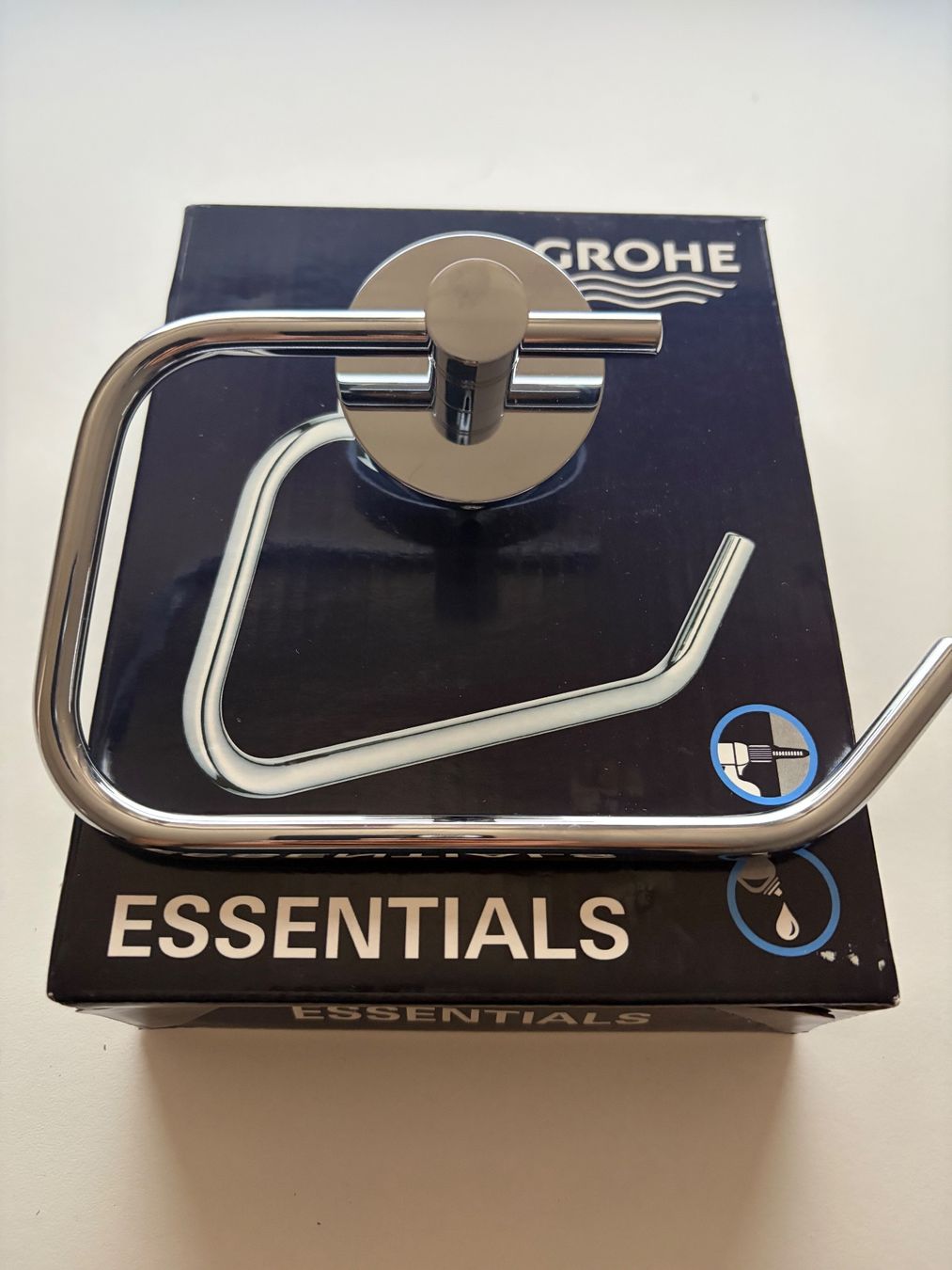 Grohe WC: Grohe Essential WC-Papierhalter – Neuf (Voir description) à Reinach BL par DreamerVibe