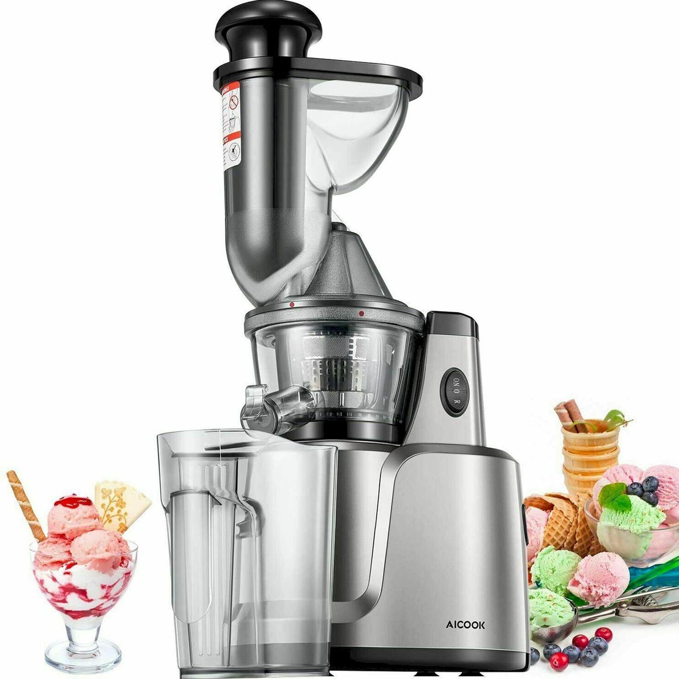 Küchengeräte: Aicok Saftpresse Slow Juicer 2 Filter – Neu und originalverpackt aus Bottighofen von zaap 1