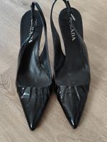 Prada Slingpumps schwarz Lackleder Grösse 36