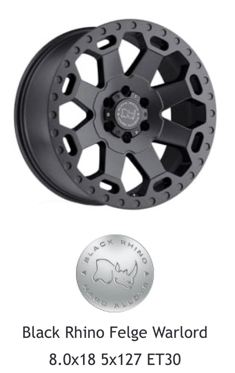 Felgen: Black Rhino Warlord 18" - Bridgestone Dueler H/T – Gebraucht aus Menziken von a-m-y