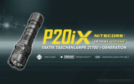 NiteCore P20iX - 4000 Lumen, Taktik-Taschenlampe i-Type