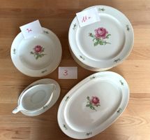 Grossmutters Service Rosenmotiv Goldrand