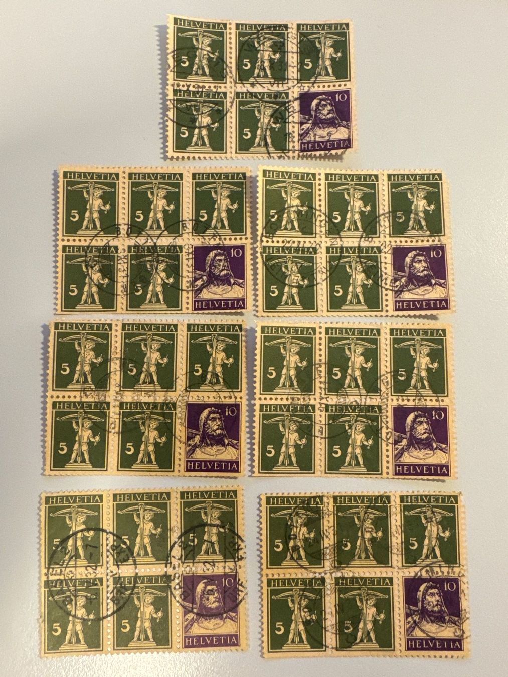Tutti i francobolli: 7 Booklets #161a, gestempelt – Usato da Küssnacht am Rigi venduto da POSTOMASTER