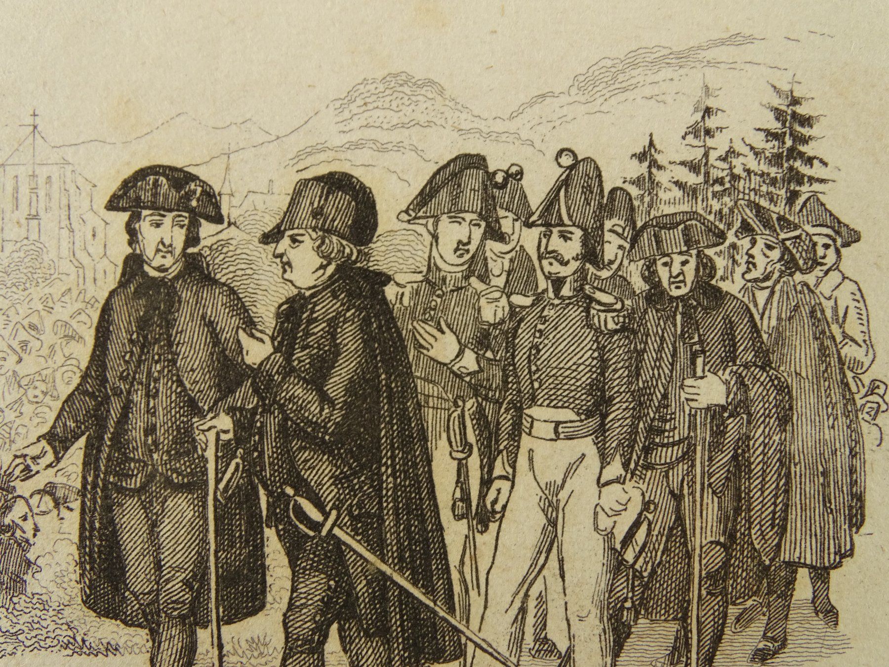 Stiche: LANDSGEMEINDE IN APPENZELL, STAHLSTICH 1836 – Gebraucht aus Grüningen von Kartensammler 2