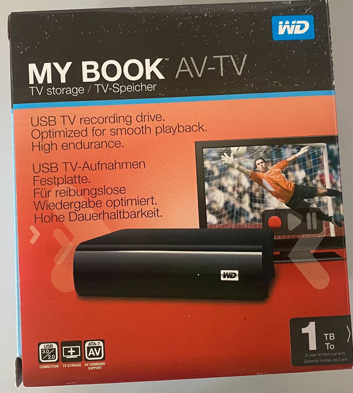 Western Digital Harddisks: WD MY BOOK AV-TV 1TB – Neu (gemäss Beschreibung) aus Bex von 1_style