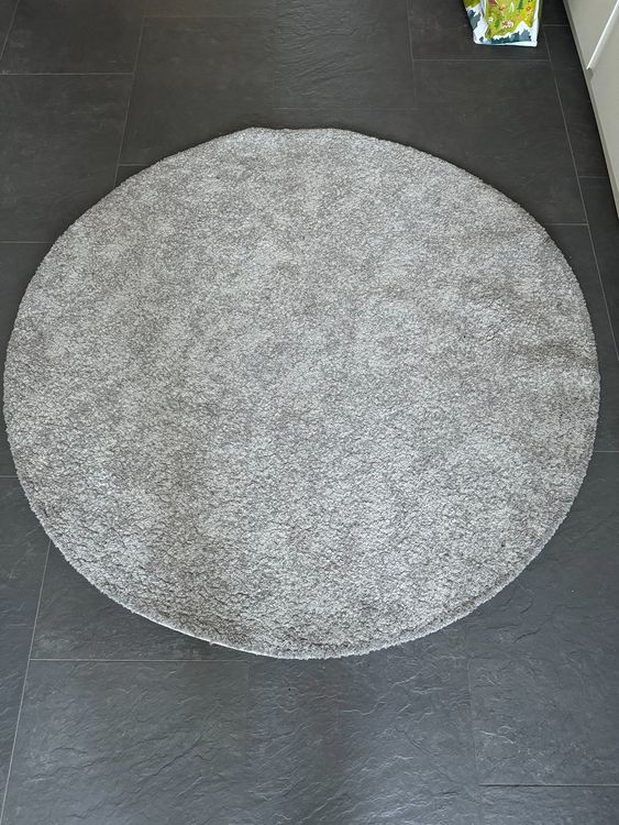 IKEA Teppich rund hellgrau Kaufen auf Ricardo