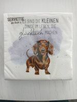 Servietten Dackel