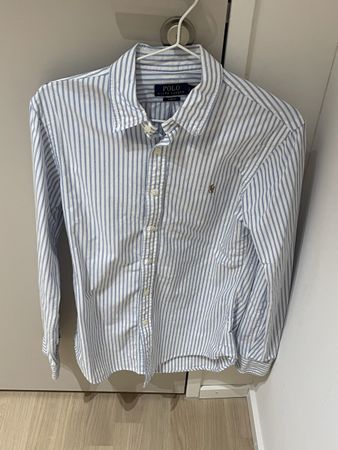 Polo Ralph Lauren Hemd Slim Fit S – Blau-Weiss gestreift
