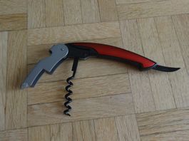 Couteau rouge 12 CM environ fermé Décapsuleur Tire-bouchons