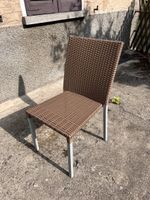 2 sedie da giardino in rattan sintetico – marroni