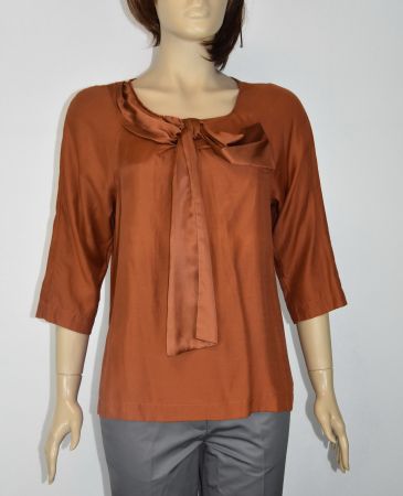 InWear Damen Seide Bluse/Cognac braun  /Lp:219Fr/Gr.38/neu