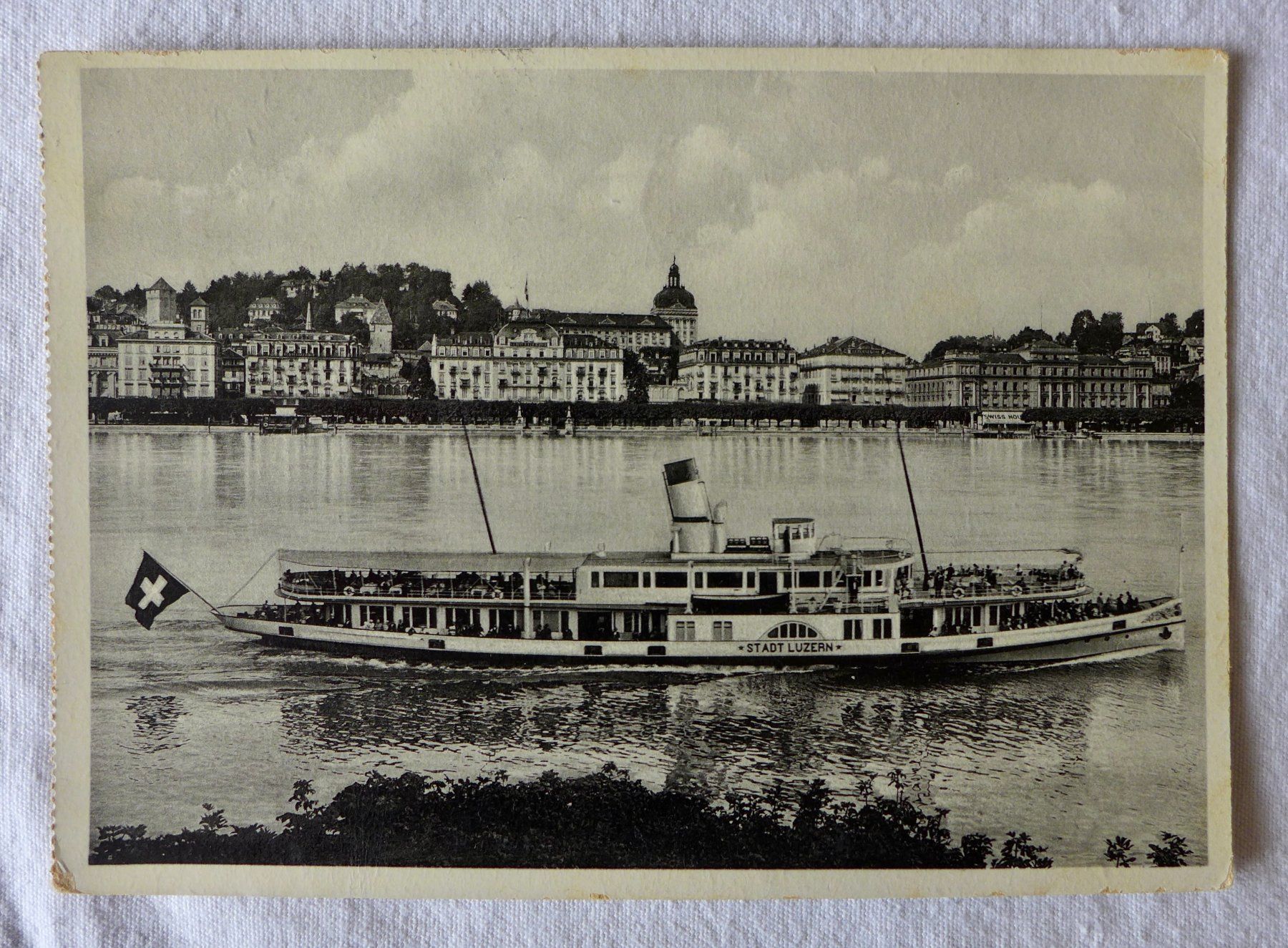 Cartoline postali: AK LUZERN LU, Dampfer "Stadt Luzern" – Usato da Wallisellen venduto da aloa09