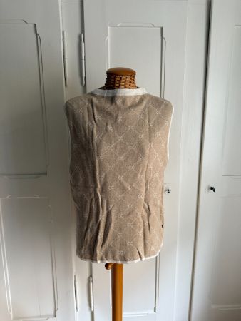 COSTER COPENHAGEN - Pullunder beige-weiss M