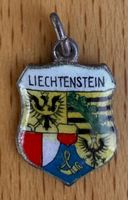 Alter Anhänger Liechtenstein Wappen Emaille Silber Schmuck