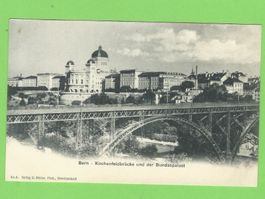Bern, Kirchenfeldbrücke und der Bundespalast