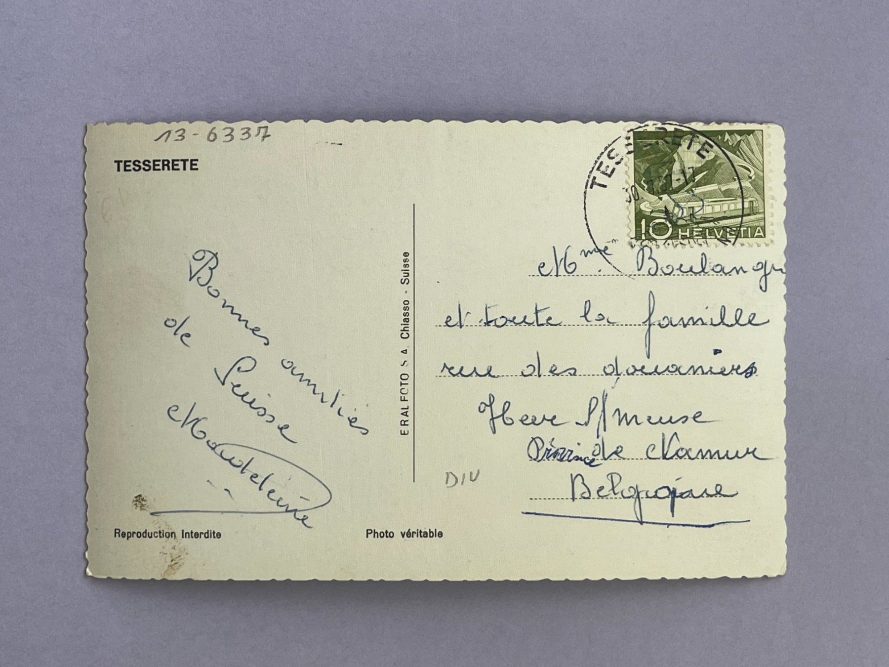 Cartes postales: Tesserete – D'occasion à Steg VS par _vinci_ 1