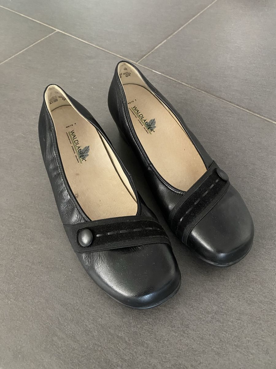 Damenschuhe: Waldläufer Black Leather Shoes EU 39 – Neu (gemäss Beschreibung) aus Bremgarten b. Bern von Jonathan_fvf7