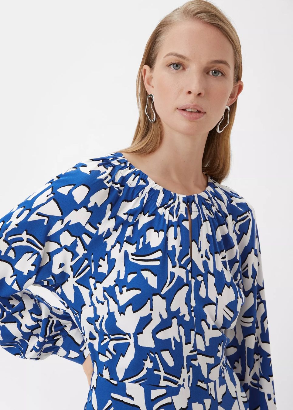 Comma Vestiti: comma FLIESSENDES MAXIKLEID MIT ALL-OVER-PRINT – Nuovo e nell'imballaggio originale da Luzern venduto da Sommer_26 2
