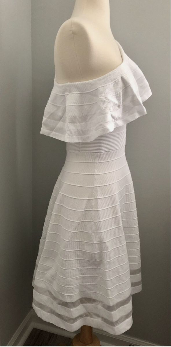 Ted Baker Vestiti: Ted Baker Dress, Size 5, One Shoulder, Summer, White – Nuovo e nell'imballaggio originale da Luzern venduto da mon_6rzf 3