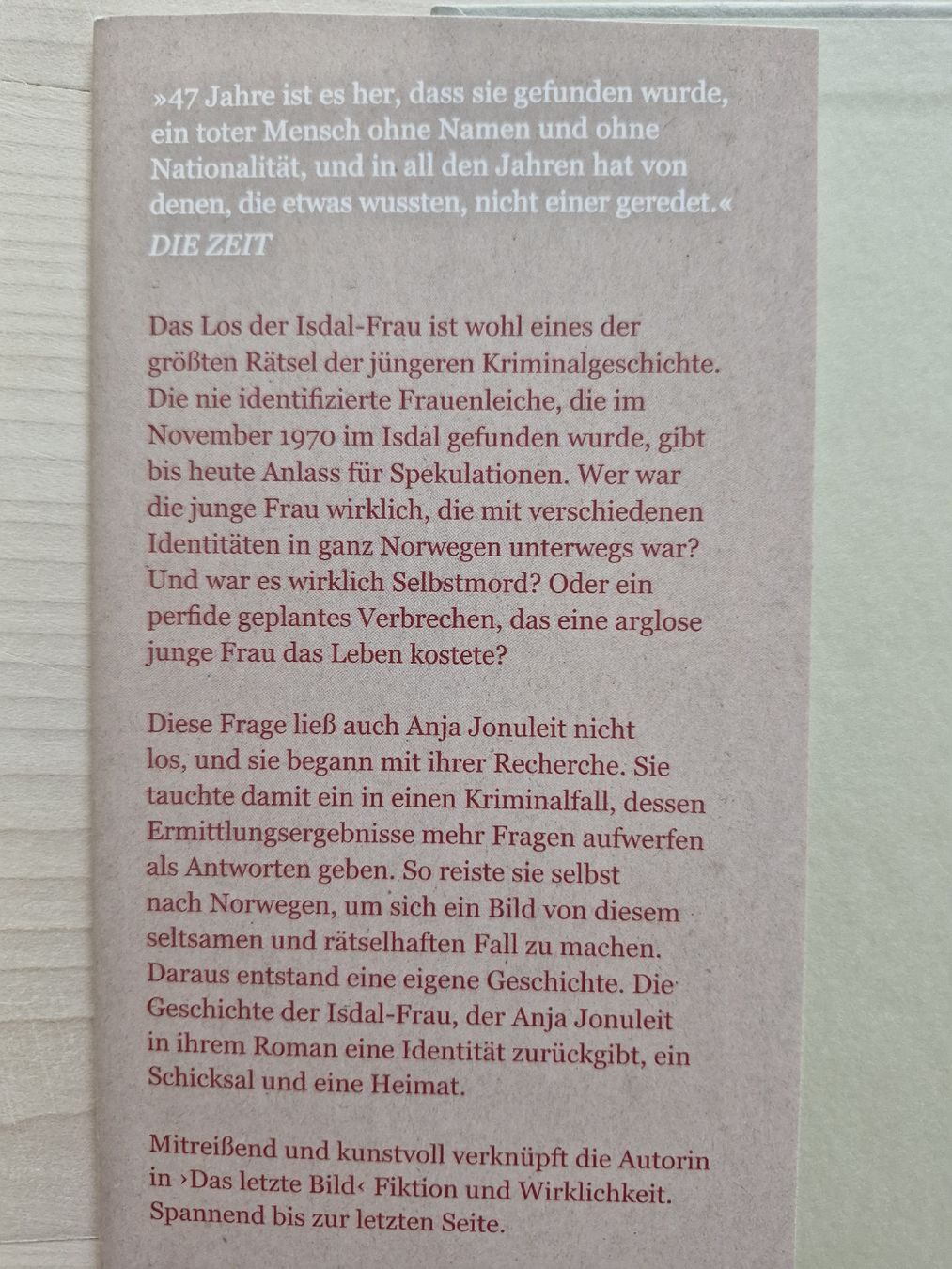 Libri: Roman "Das letzte Bild" von Anja Jonuleit – Usato da Frauenfeld venduto da Kasico 3