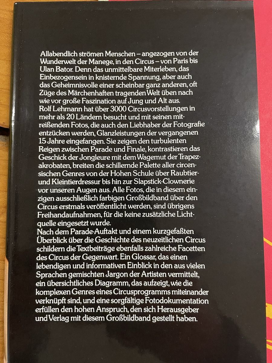 Bücher: Circus Manege , Rolf Lehmann – Gebraucht aus Pratteln von efeu12 1