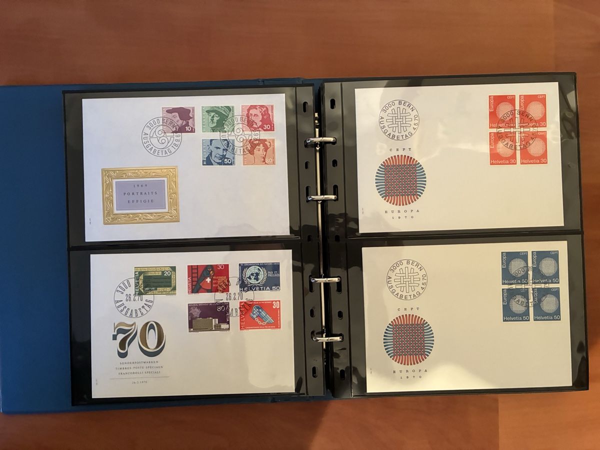 Tutti i francobolli: Album mit Ersttagbriefe, 1958 - 2001 – Nuovo (secondo la descrizione) da Basel venduto da luginbhl1431 5