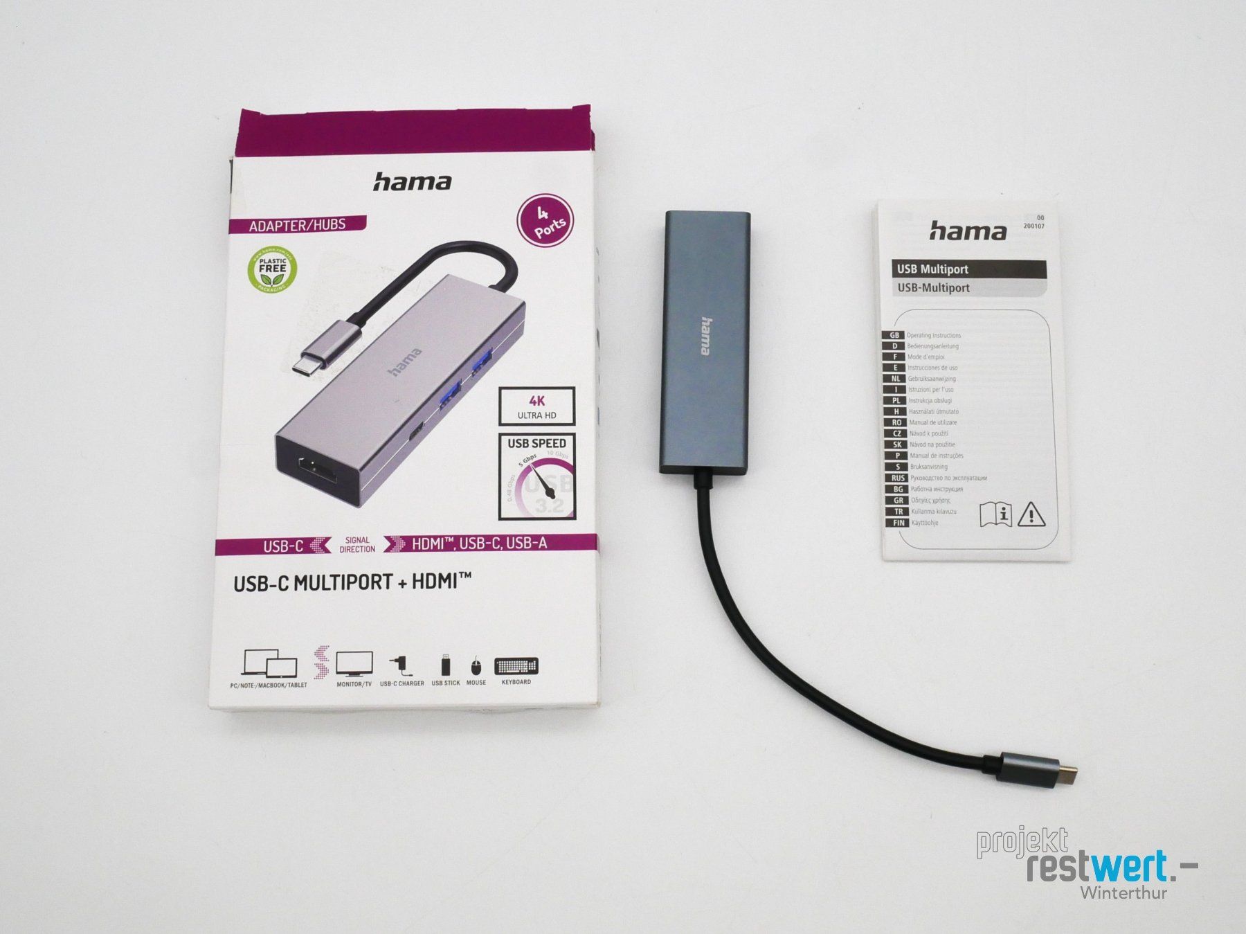 Hama Unità & Adattatore: HAMA USB-C-Multiport Adapter mit HDMI, 200107 – Nuovo (secondo la descrizione) da Winterthur venduto da Restwert_Winterthur