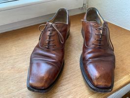 Herren Lederschuhe braun Corani Genova Gr. 8