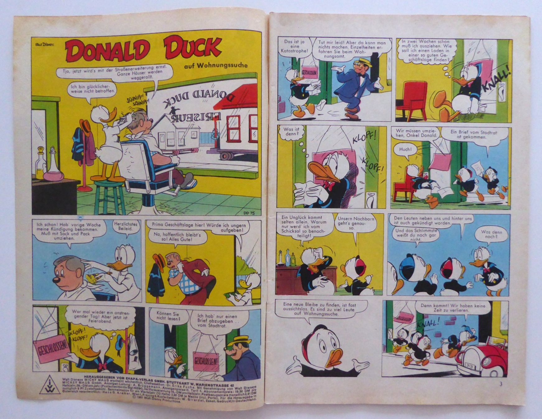 Fumetti: WD Micky Maus Heft Nr. 39 vom September 1961 – Usato da Aesch BL venduto da Kauri1 1