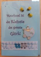 Glückwunschkarte - Baby - Kinderwagen