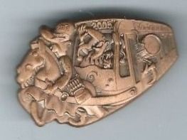 Fasnachtsplakette Basel, "Blaggedde" 2005 (Bronce)