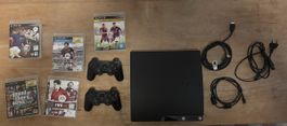 Sony PlayStation 3 Slim Konsole mit Zubehör