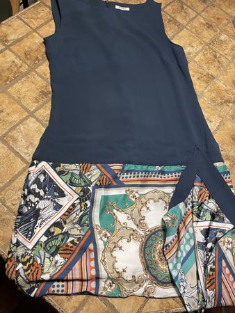 Chic Abito di viscosa-tg M-nuovo-perfetto per feste