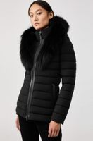 MACKAGE Down Coat with Fur Collar Black KADALINA-F Gr.