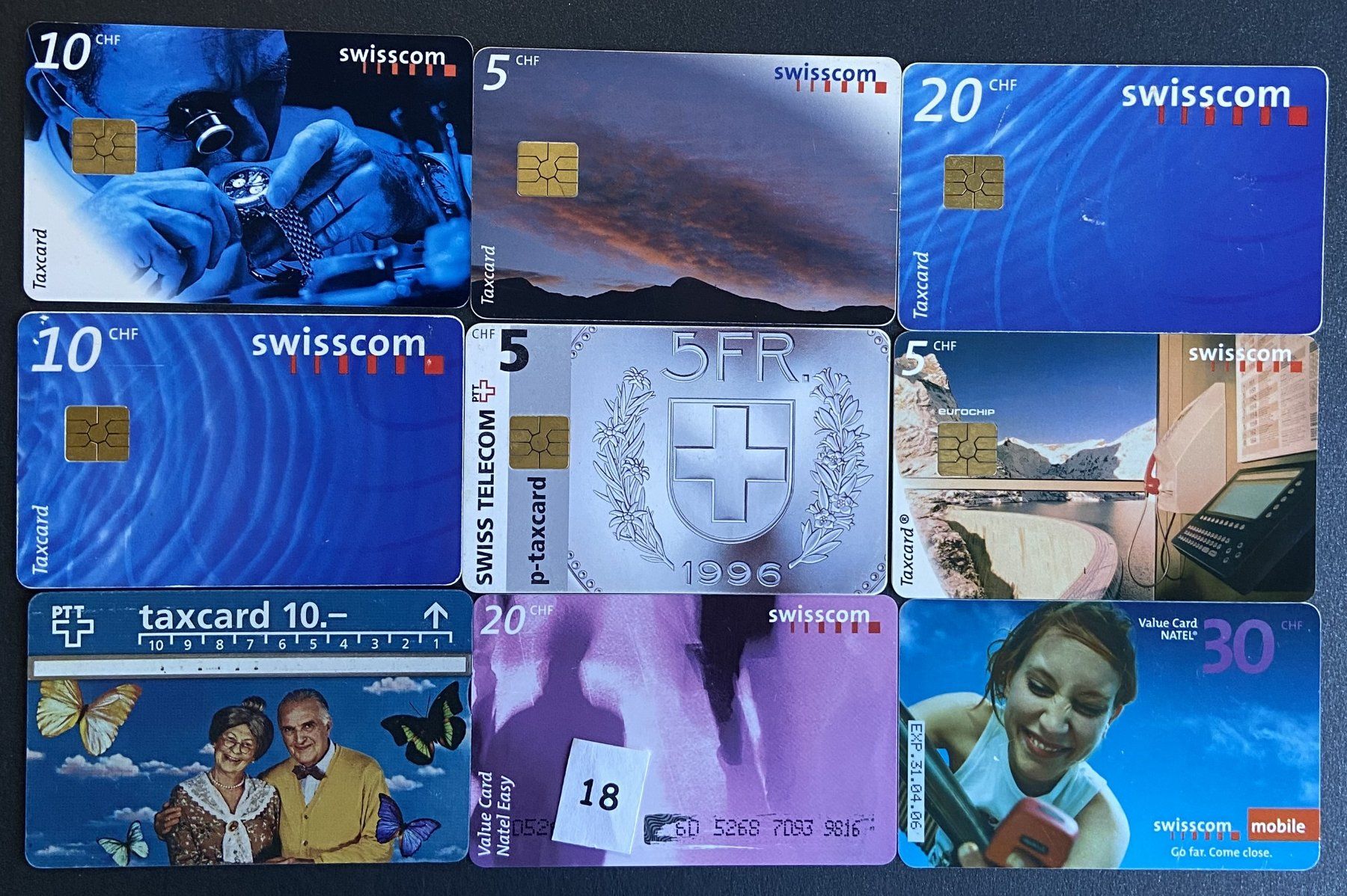 Swisscom Schede telefoniche: 36 verschiedene Tax Card – Usato da Böckten venduto da Hansi36 3