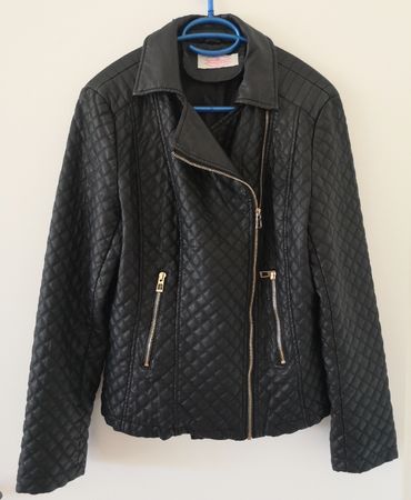 Jacke in Lederoptik Gr. XL - Bludeise - Spendenaktion