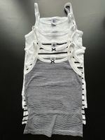 Petit Bateau-Bundle Mädchen Unterhemden (4 Stück), Gr. 116