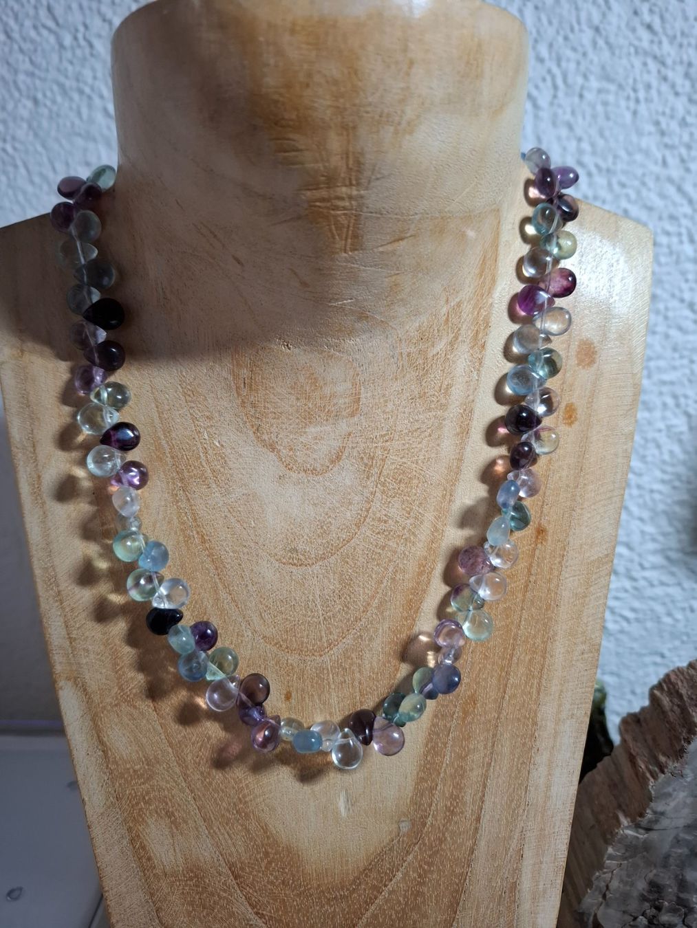Catenine: Fluorit Kette Silber 925 – Nuovo (secondo la descrizione) da Zwieselberg venduto da Halifaxmendusli