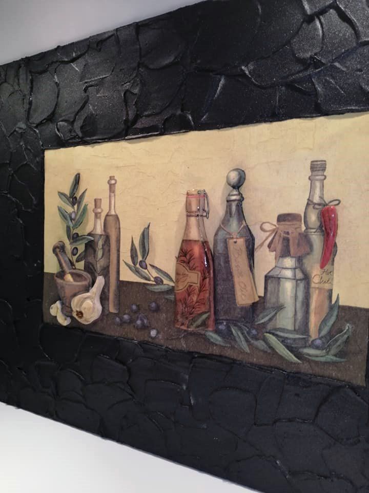 Foto & Immagini: Neu! Reliefbild "Oils & Winegar Bottles" – Nuovo e nell'imballaggio originale da Ostermundigen venduto da LorisHome 2