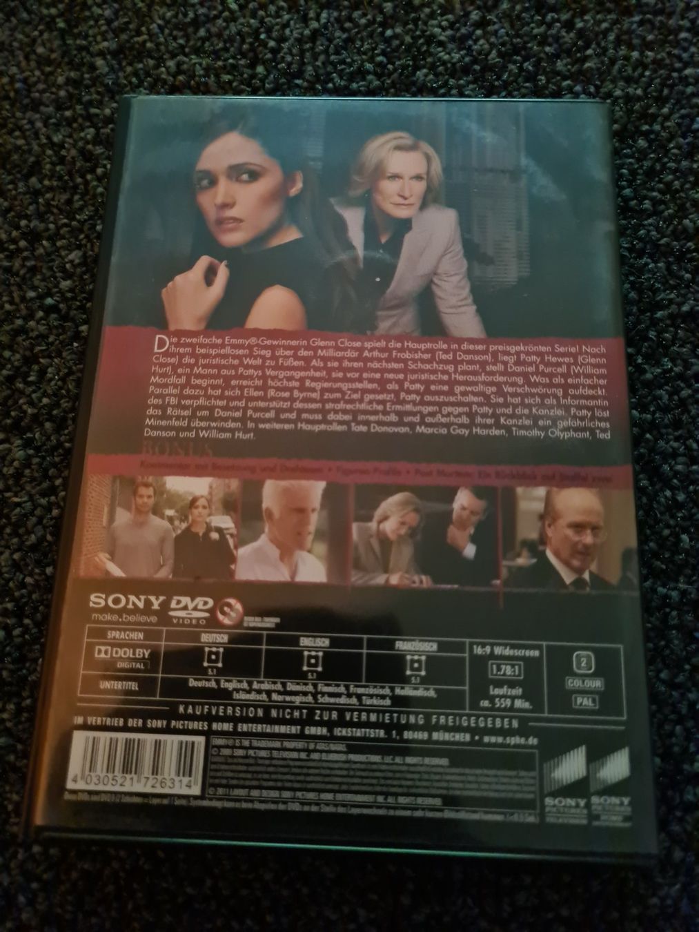 Tutti i DVDs: DAMAGES STAFFEL 2 – Usato da Ruswil venduto da jan_bxl5 1